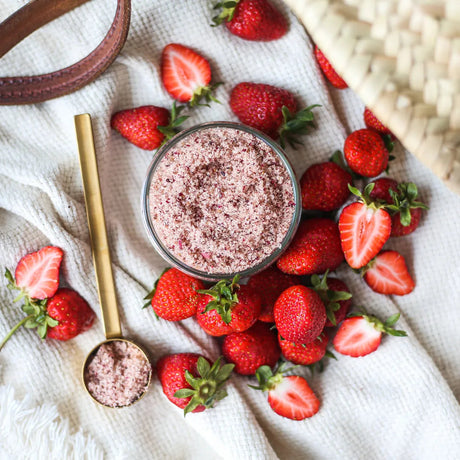 Strawberry Cream Body Scrub Almara Soap