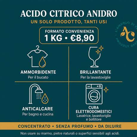 Utilizzo dell'acido citrico anidro con miglior prezzo da 1 kg
