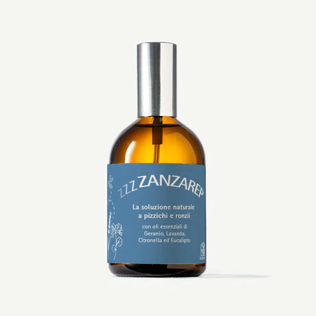 Spray repellente naturale per zanzare con oli essenziali geranio lavanda menta rosmarino Olfattiva