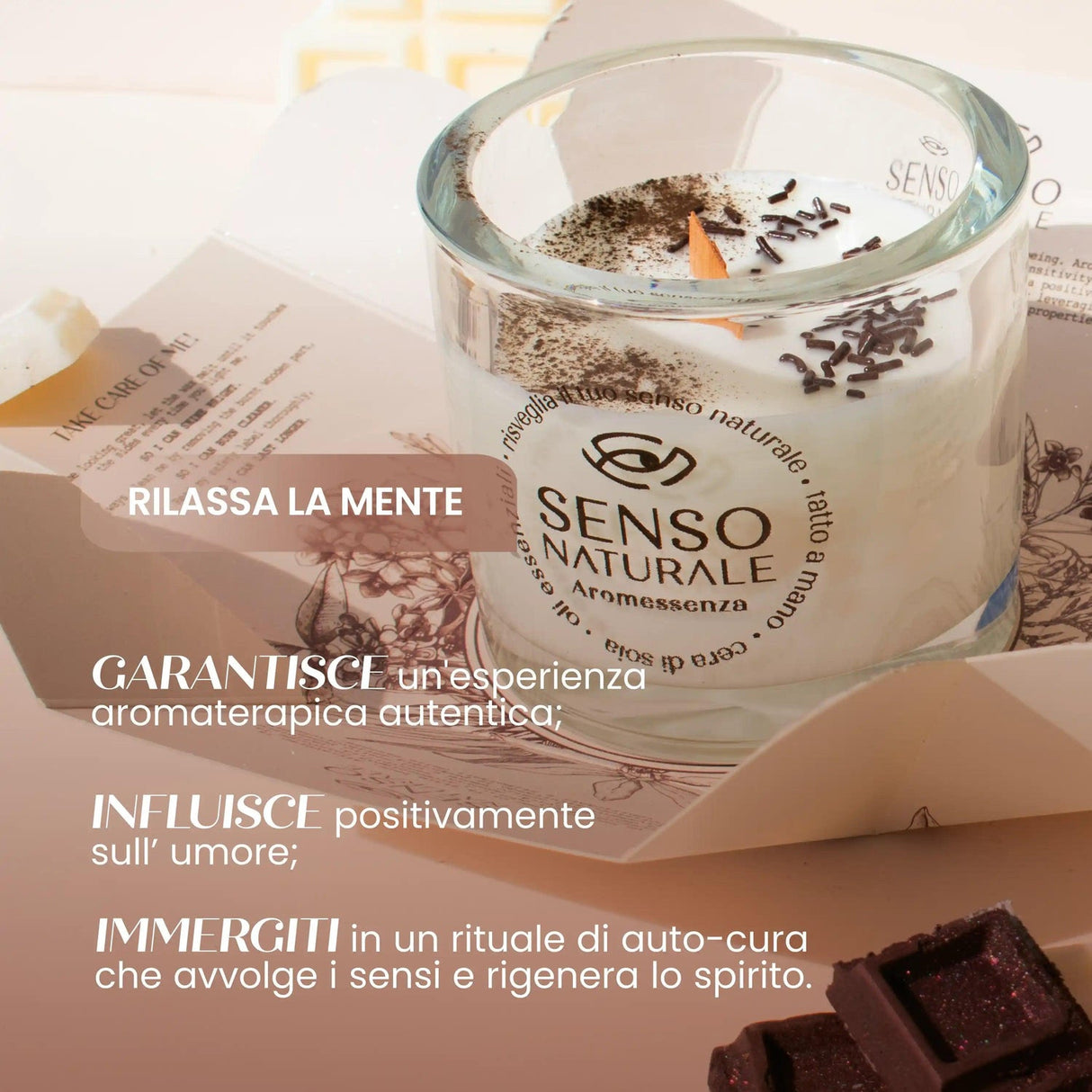 Candela naturale Cioccolato SENSO NATURALE
