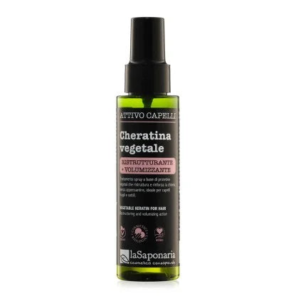cheratina vegetale capelli spray LA SAPONARIA