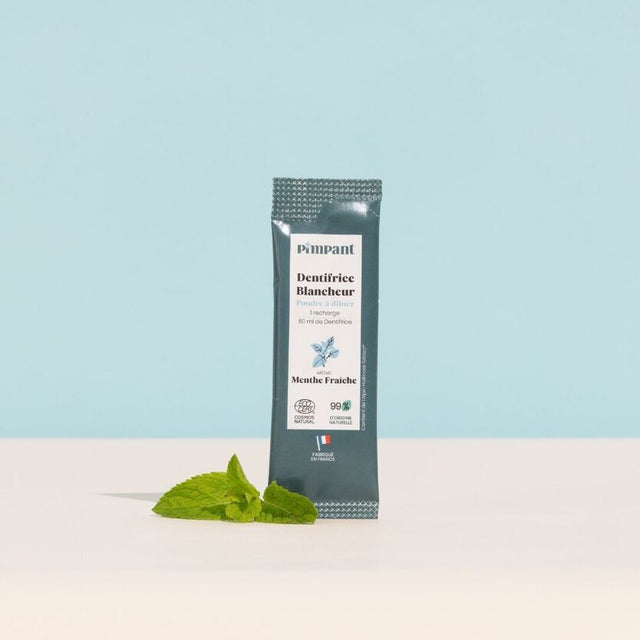 dentifricio menta solubile sbiancante pimpant