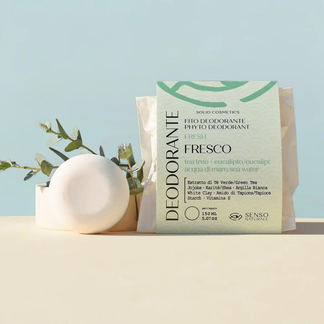 deodorante solido fresco con tea tree eucalipto senso naturale