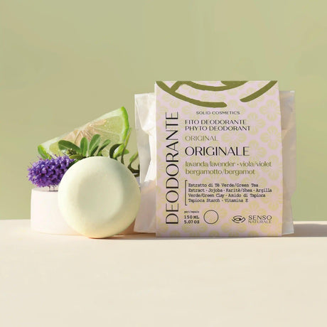 deodorante solido originale con lavanda bergamotto senso naturale