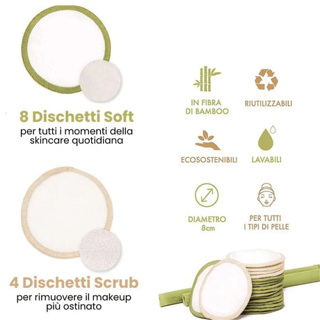 Dischetti struccanti lavabili 12 pz ENOOSO