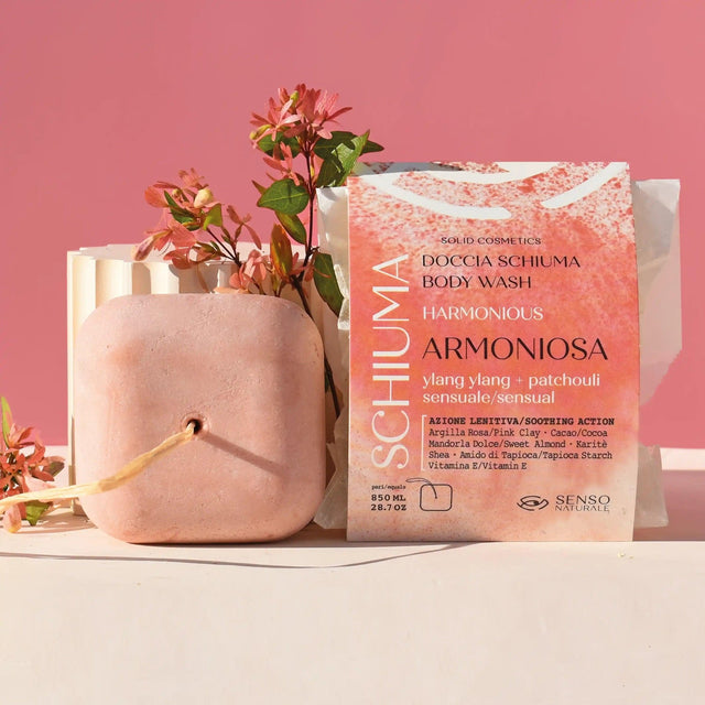 doccia schiuma solida armoniosa ylang-ylang patchouli senso naturale