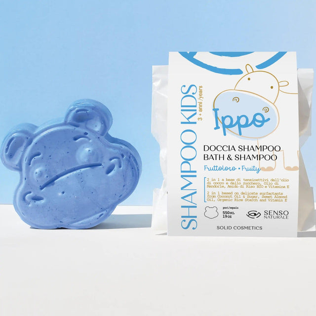 doccia shampoo solido per bambini ippo fruttoloso senso naturale