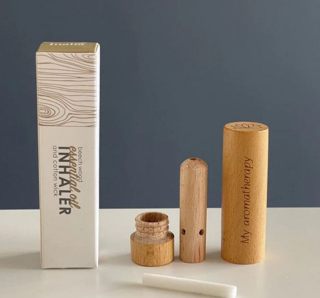 Inalatore oli essenziali in legno