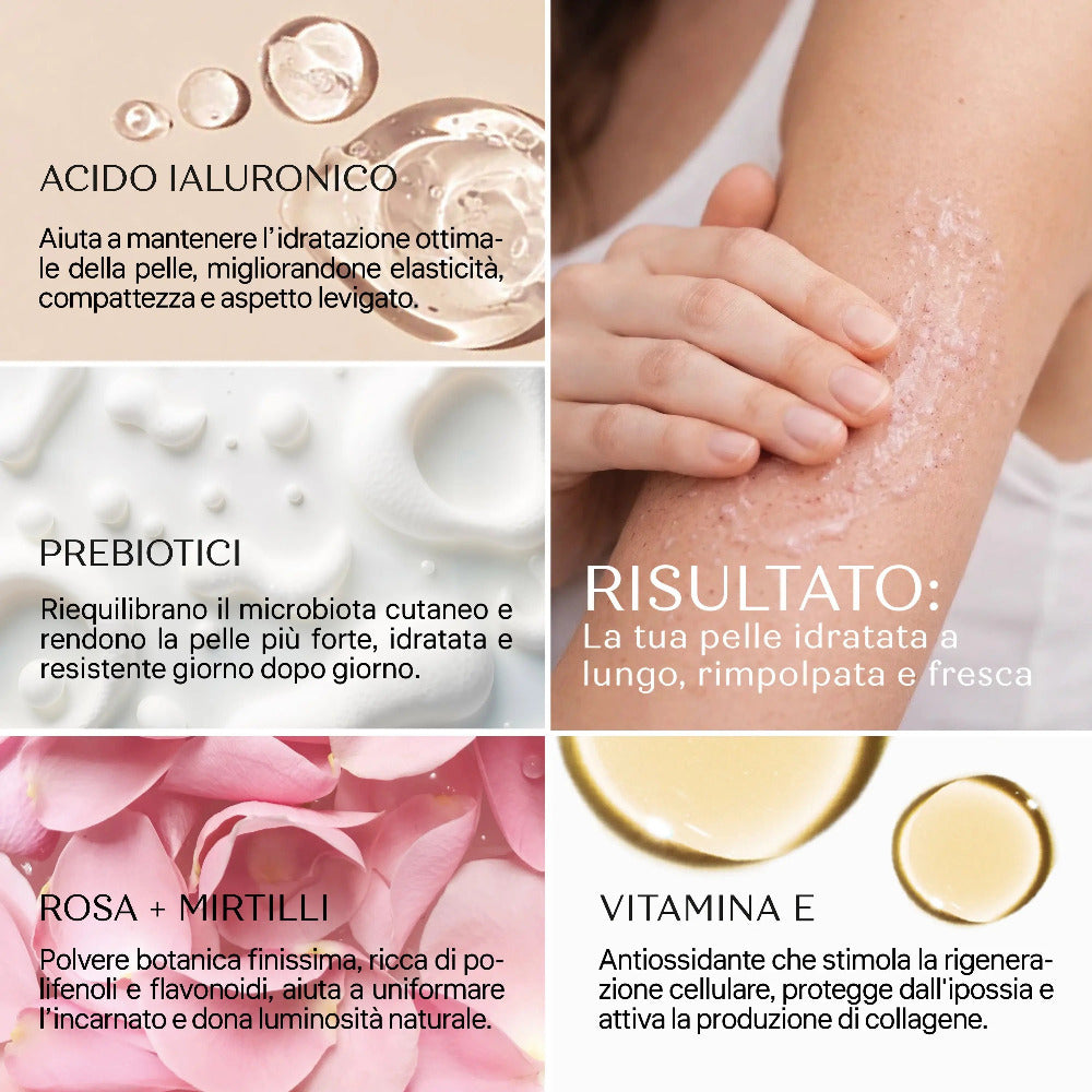 ingredienti gommage acido ialuronico senso naturale