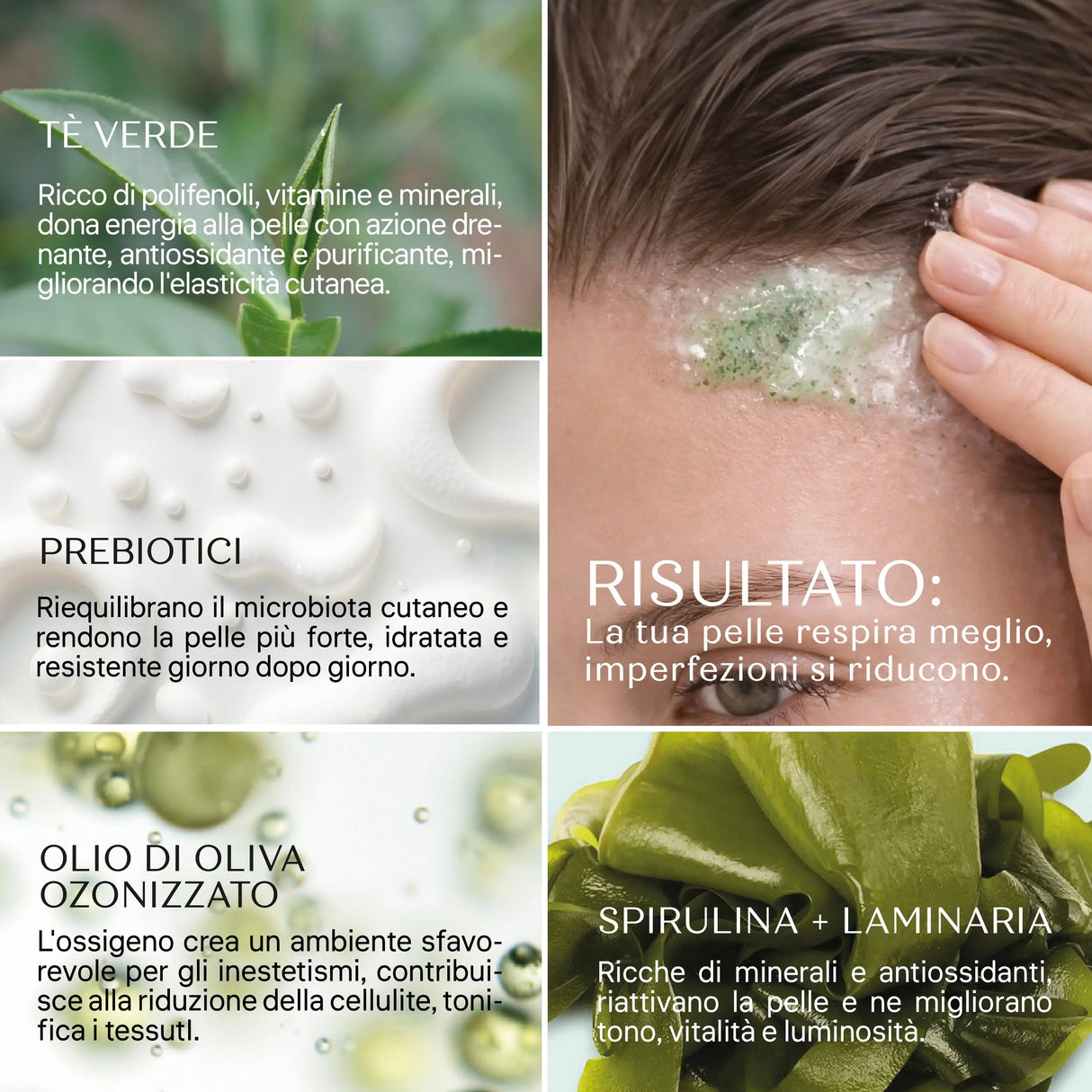 ingredienti gommage ossigeno attivo senso naturale