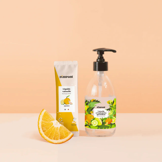 Kit piatti ricarica agrumi + flacone PIMPANT