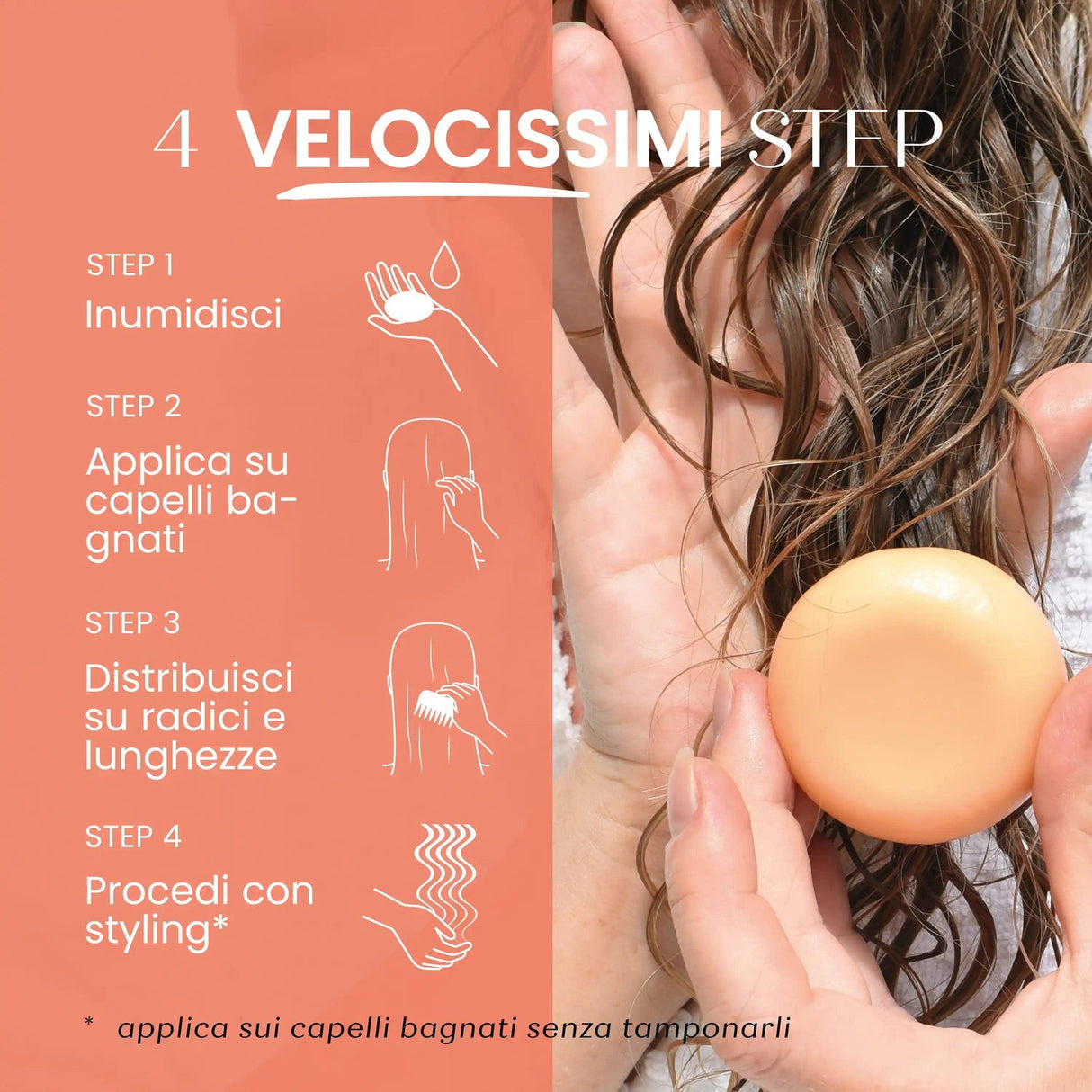 Crema styling capelli solida protettiva SENSO NATURALE