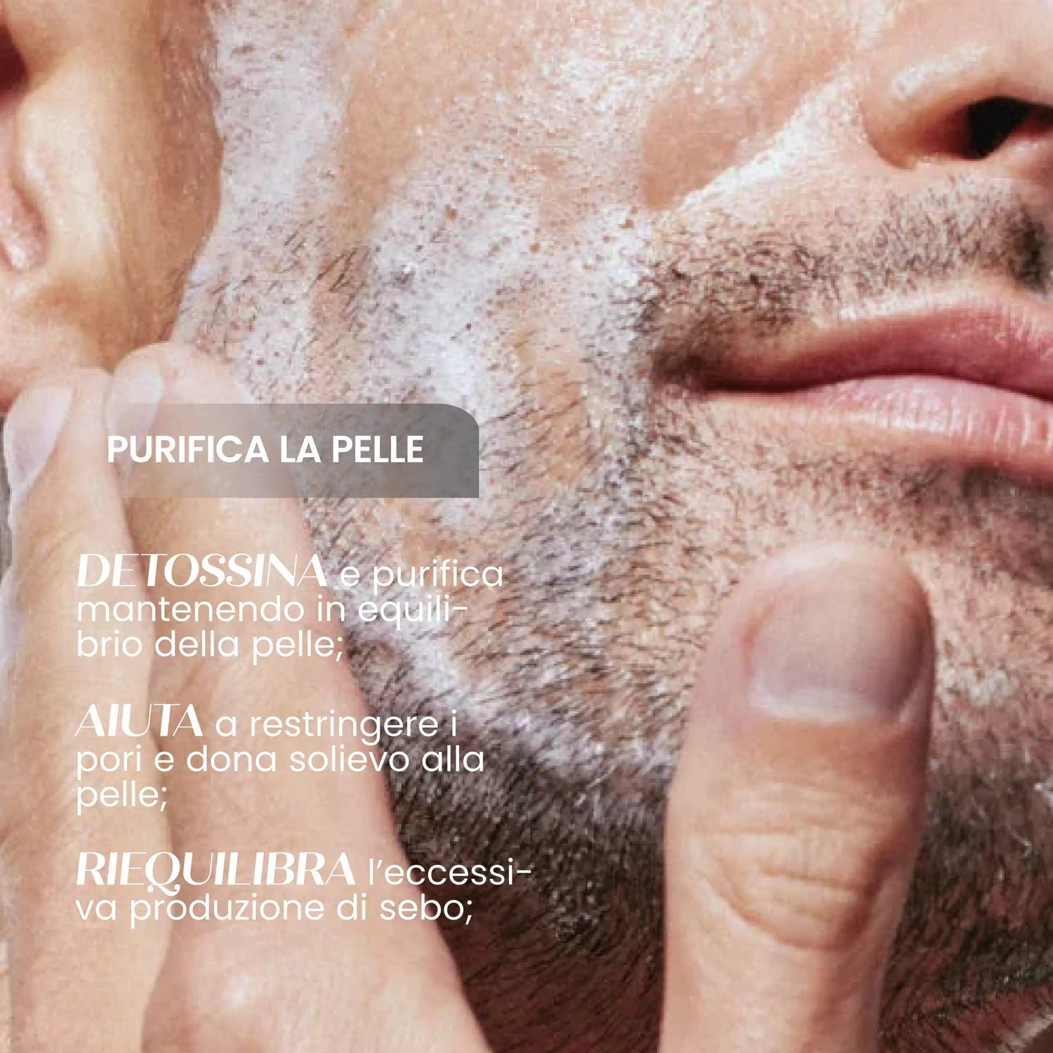 Detergente mousse viso solida detox SENSO NATURALE