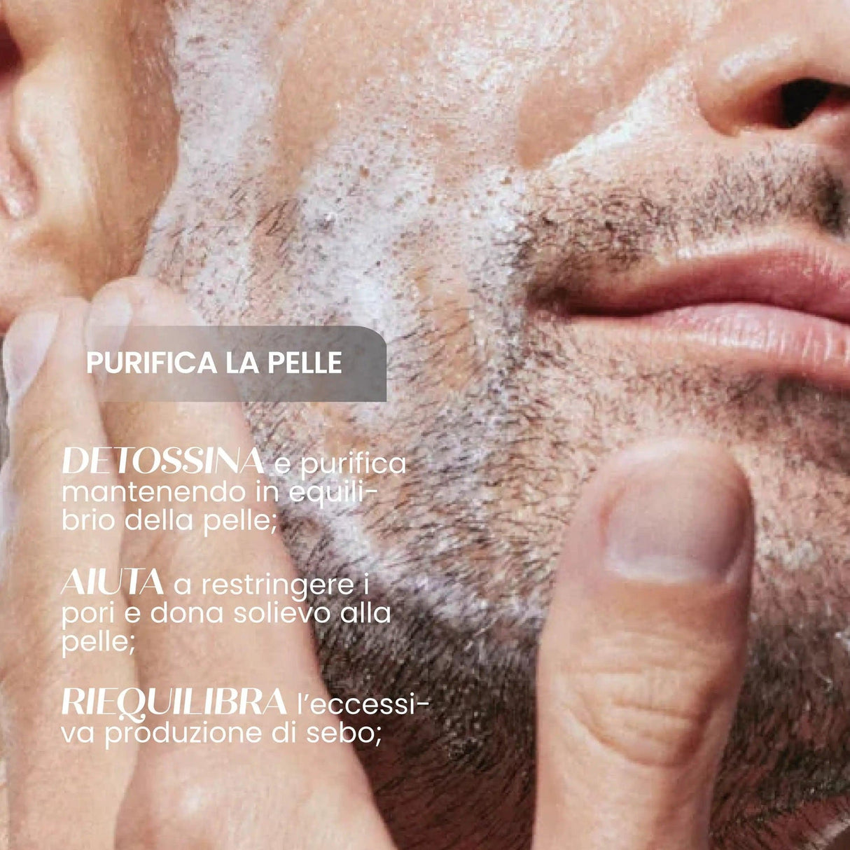 Detergente mousse viso solida detox SENSO NATURALE