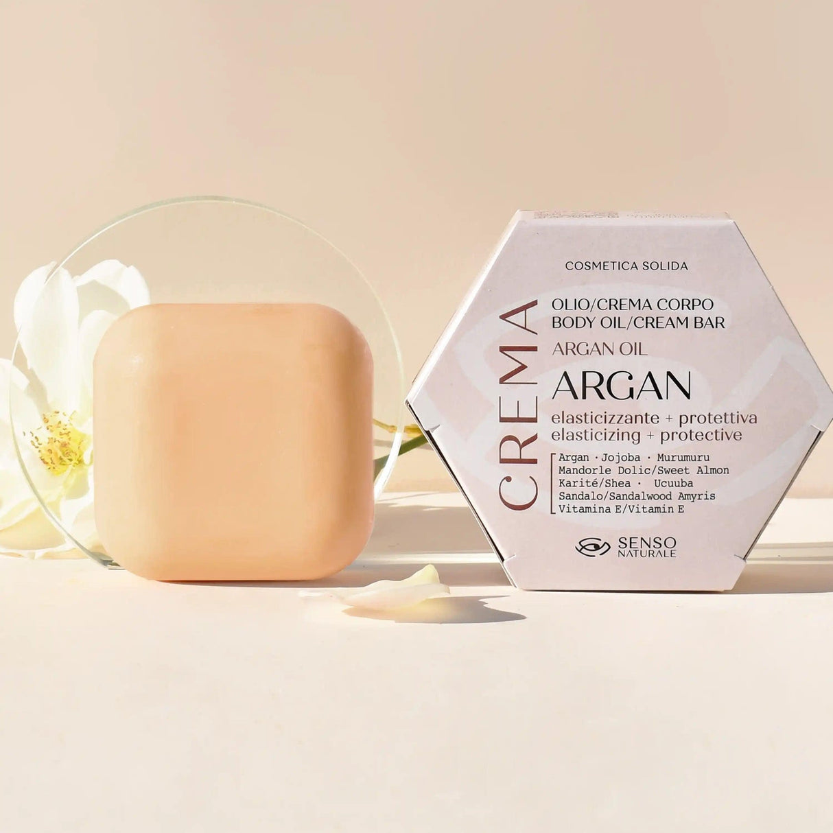 olio corpo solido elasticizzante con argan senso naturale