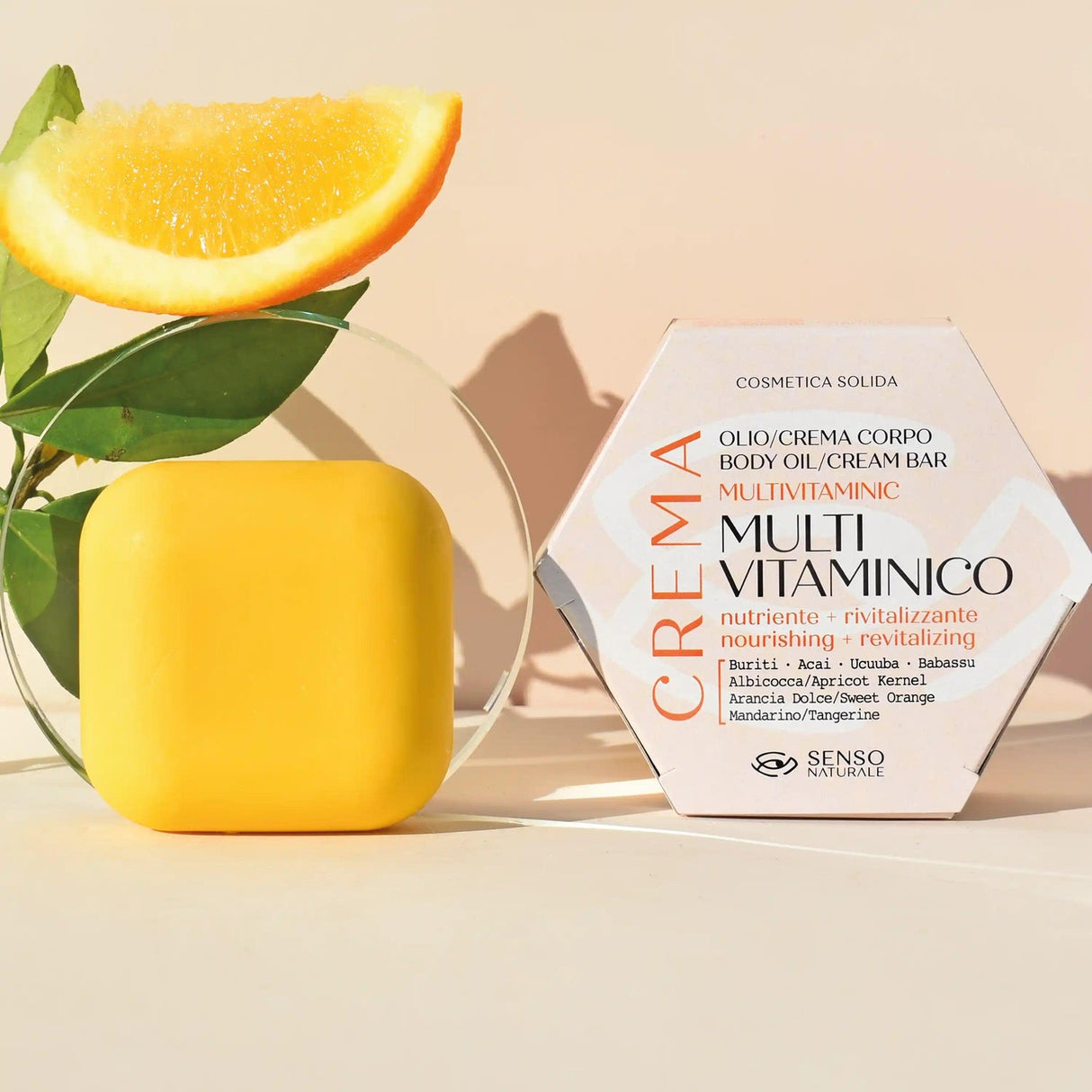 olio corpo solido multivitaminico rivitalizzante con buriti e acai senso naturale