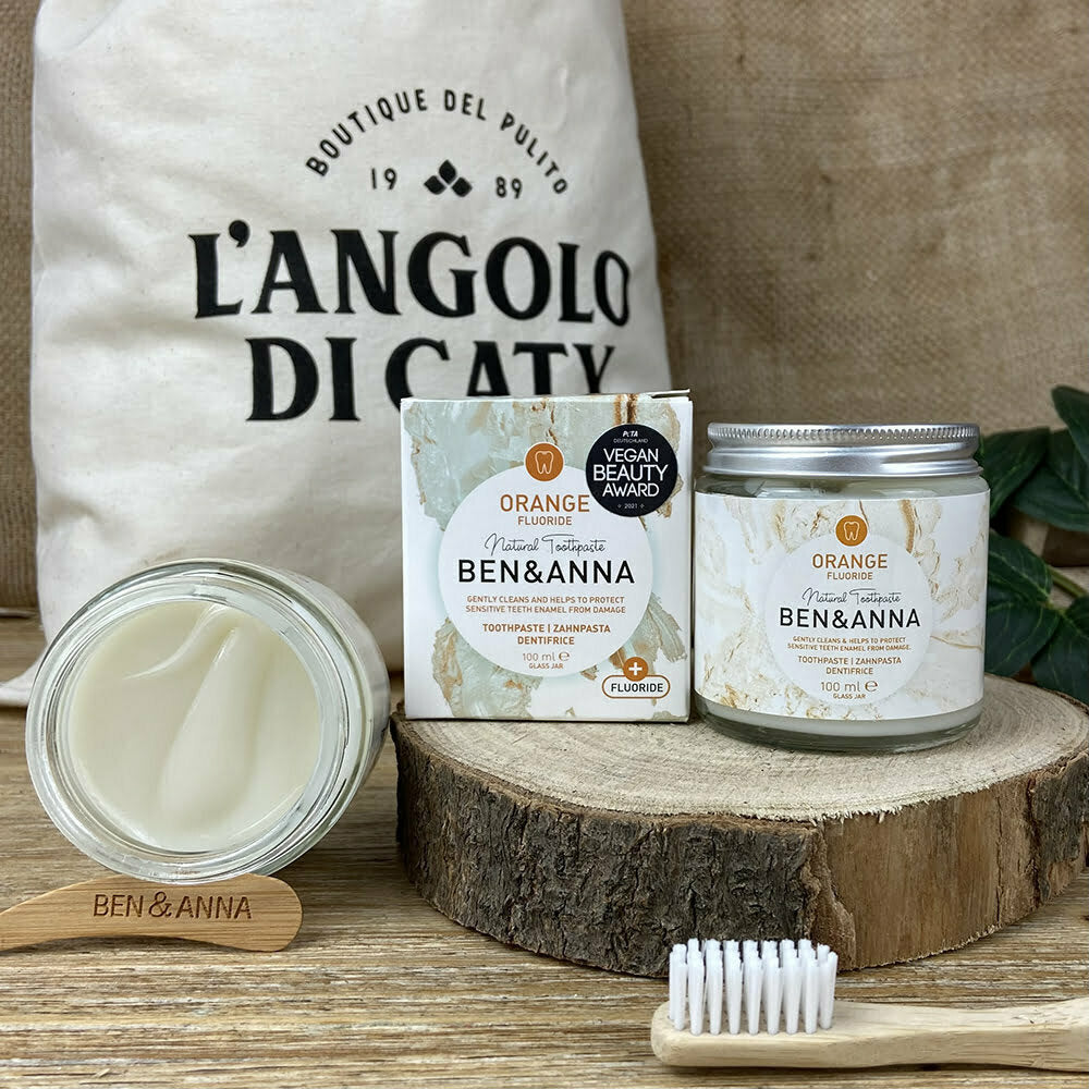 Dentifricio in crema Orange con fluoro BEN & ANNA