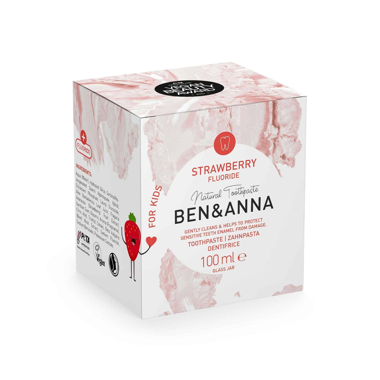Dentifricio bambini fragola con fluoro BEN & ANNA