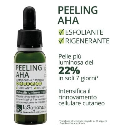 Peeling esfoliante viso bio AHA LA SAPONARIA