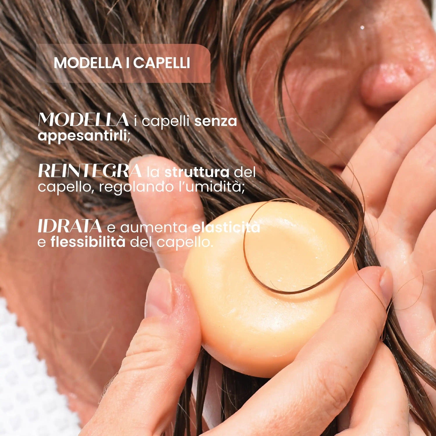 Crema styling capelli solida protettiva SENSO NATURALE