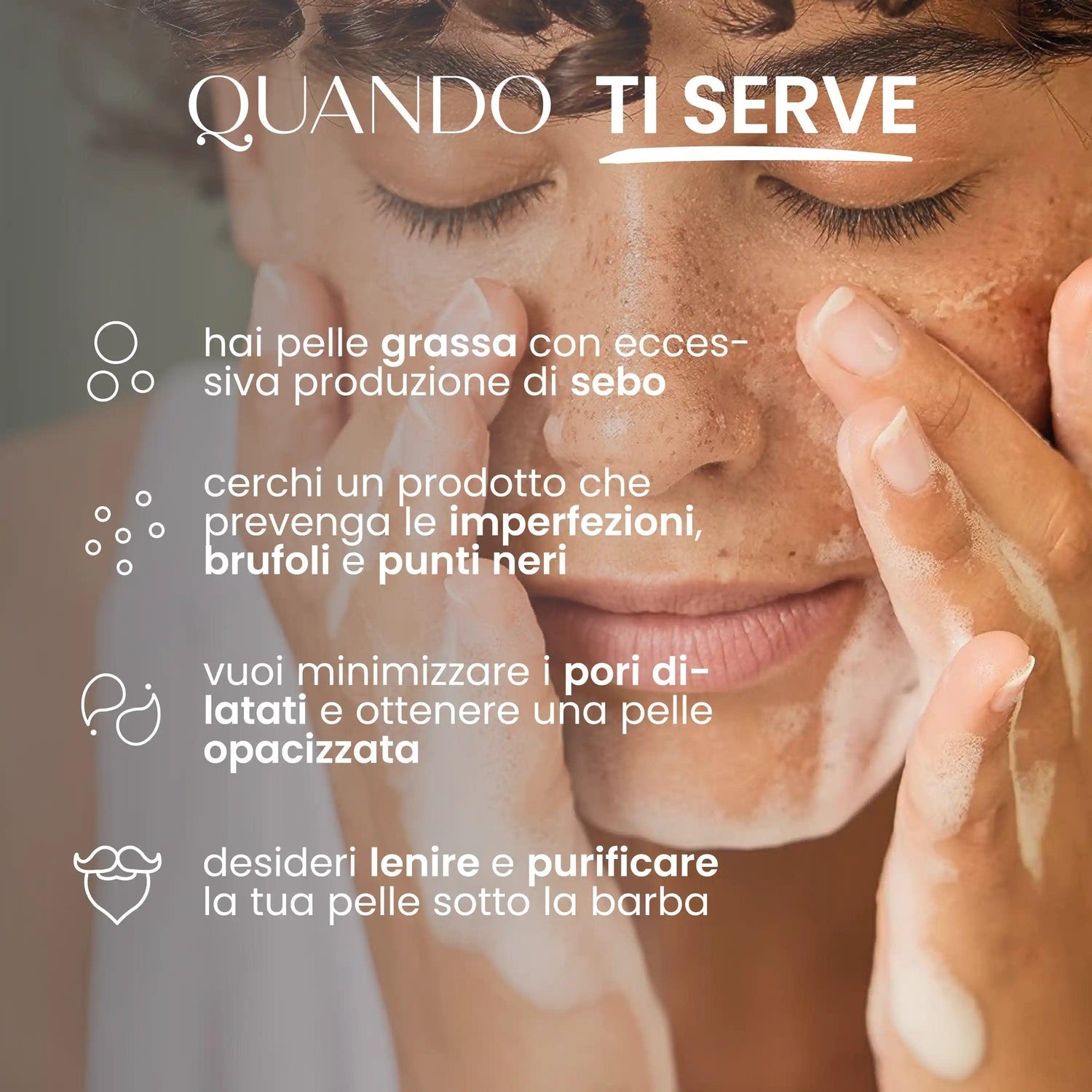 Detergente mousse viso solida detox SENSO NATURALE