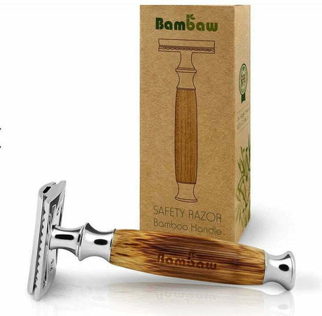 Rasoio metallo e bamboo BAMBAW