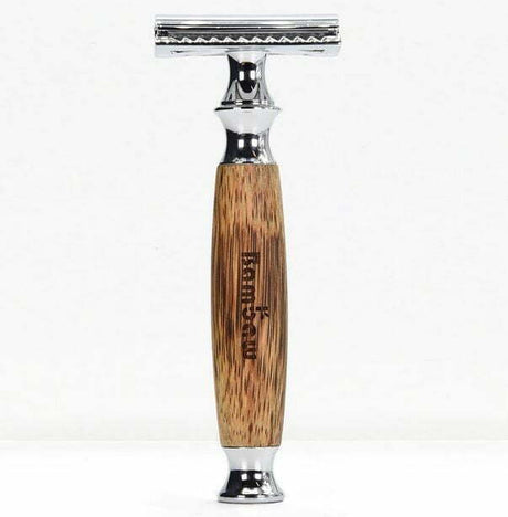 Rasoio metallo e bamboo BAMBAW