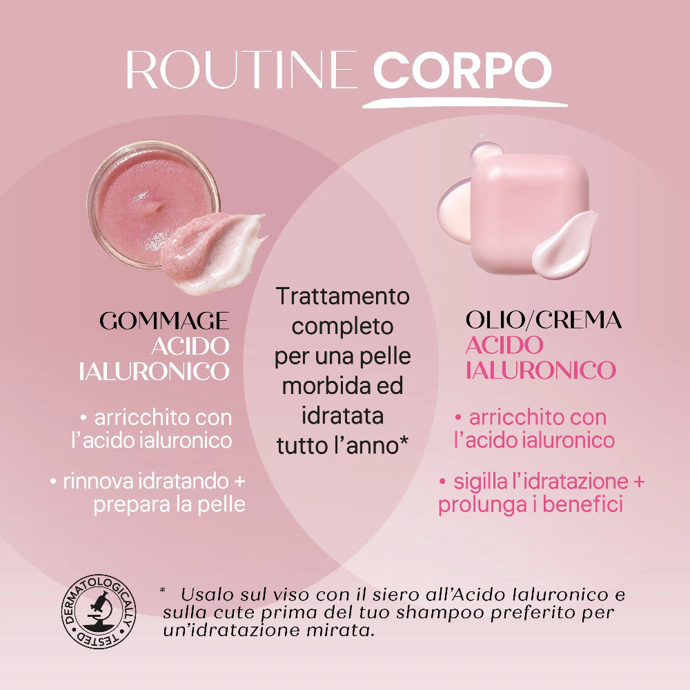 routine gommage acido ialuronico senso naturale