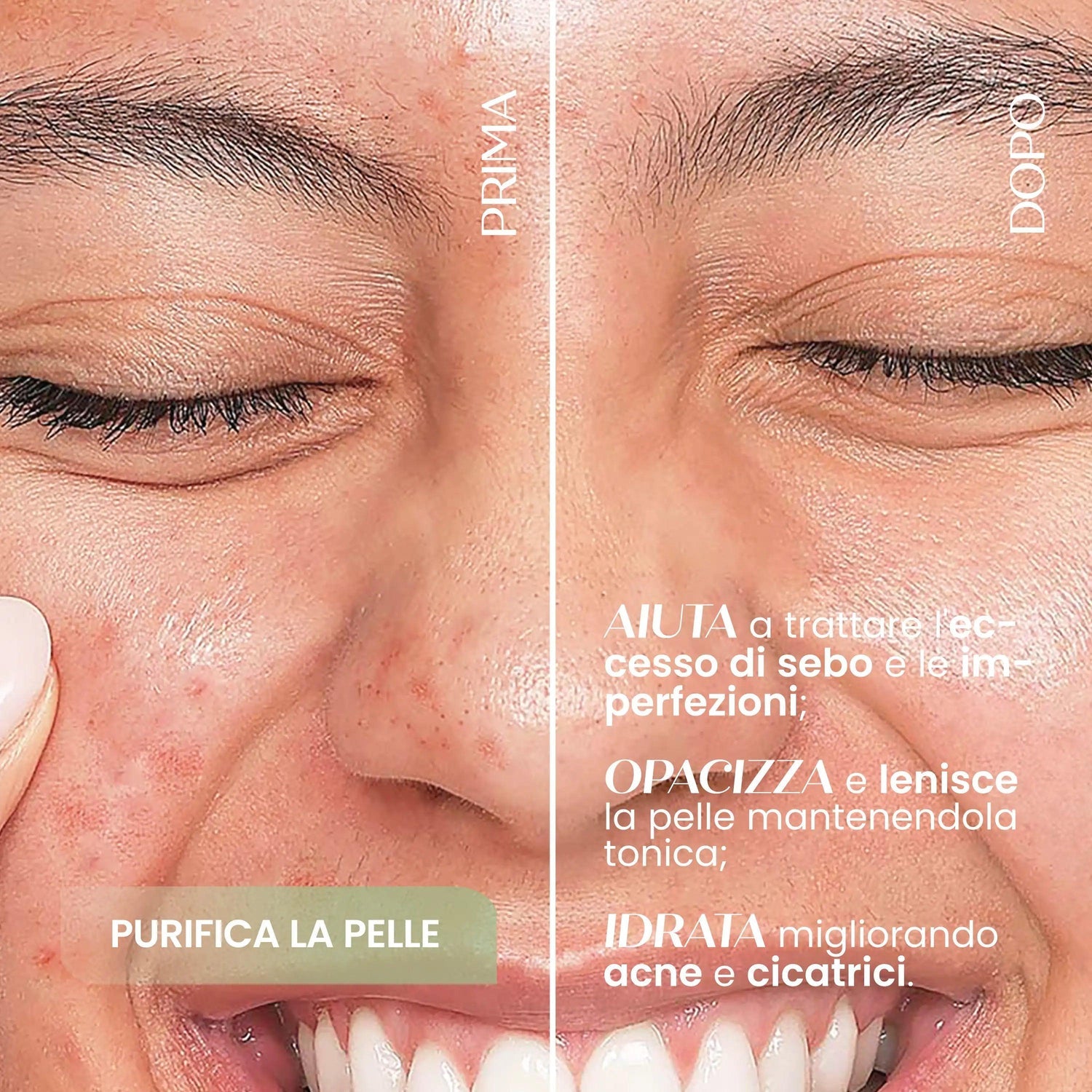 Crema viso solida astringente purificante SENSO NATURALE